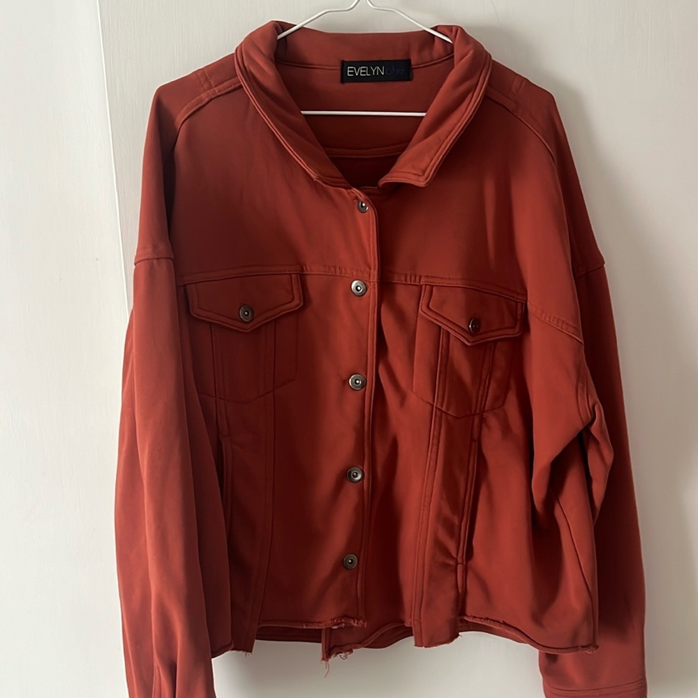 EVELYN BLUE COMFY JACKET